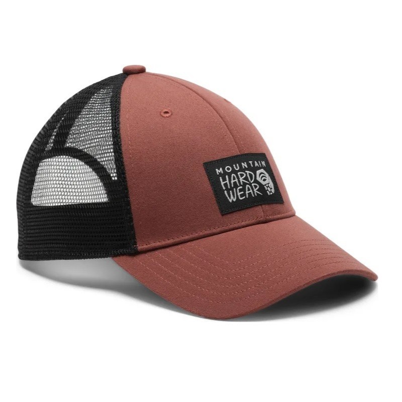 Topi Mountain Hardwear Logo Trucker Hat - Clay Earth