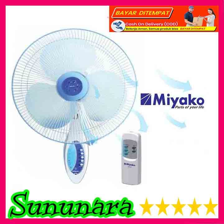 SUNUNARA Kipas Angin Remot Kipas Angin Dinding Miyako/Wall Fan Miyako KAW 1689 RC Remote Control