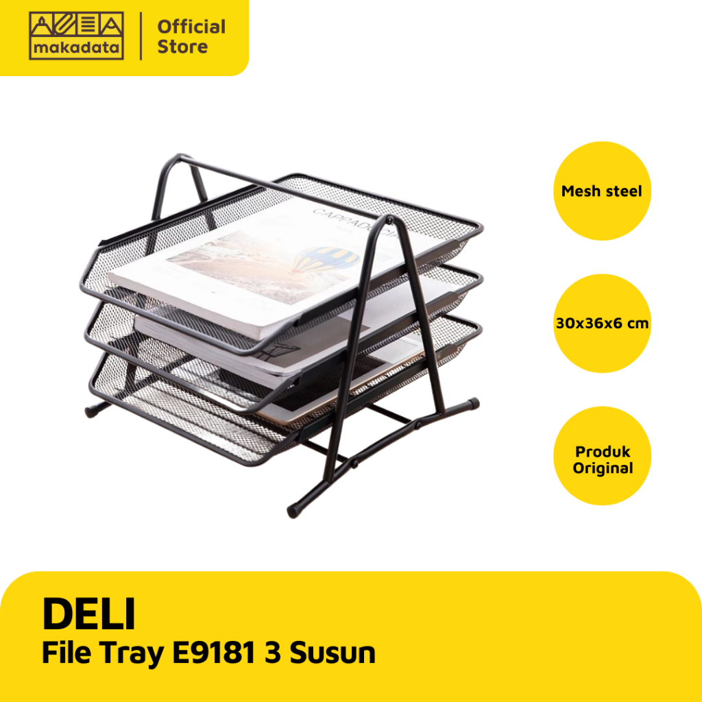 

DELI DOC TRAY 3 SUSUN E9181 BLACK MURAH