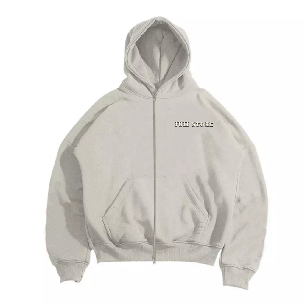 JUM | HOODIE ZIPPER BOXY | HATEU
