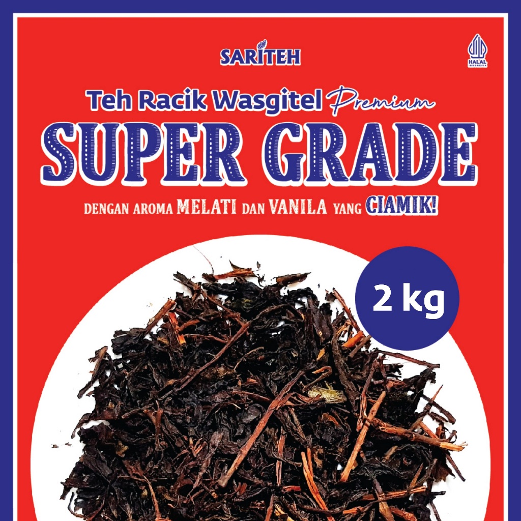 

Sariteh Indonesia Teh Racik Wasgitel Premium Vanilla Jasmine - Teh Melati Khas Jawa - 2 kg