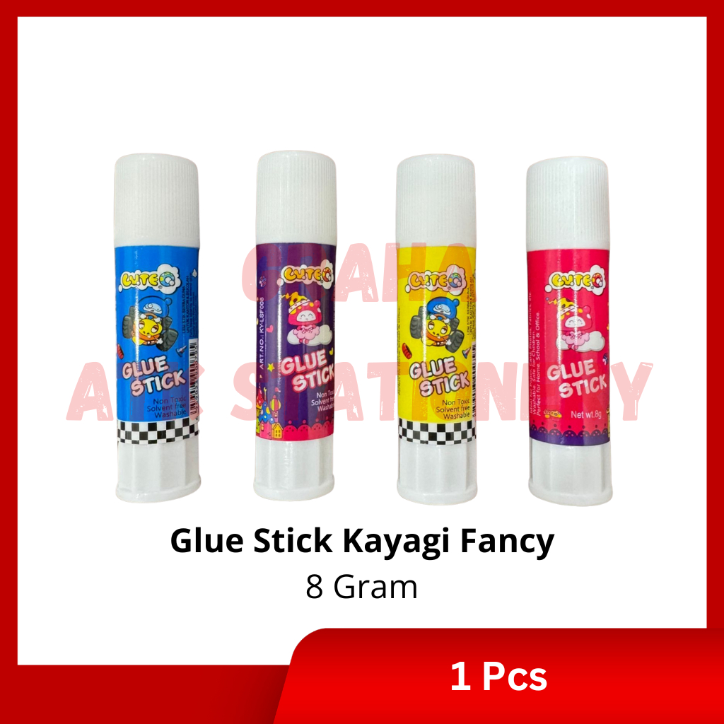 

[1 Pcs] Lem Glue Stick 8gr Fancy Kayagi / Lem Stik Batang Kertas 8gr Fancy Kayagi