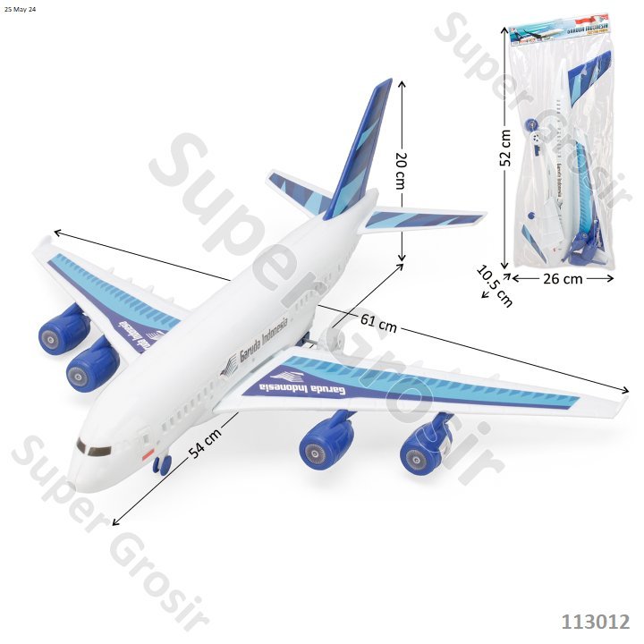 Mainan Anak Mainan Pesawat terbang Garuda Lion citilling air asia