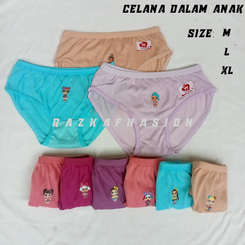 3 Lusin celana dalam anak perempuan Celana dalam anak wanita M L XL Sempak anak cewek 2-10 tahun cd 