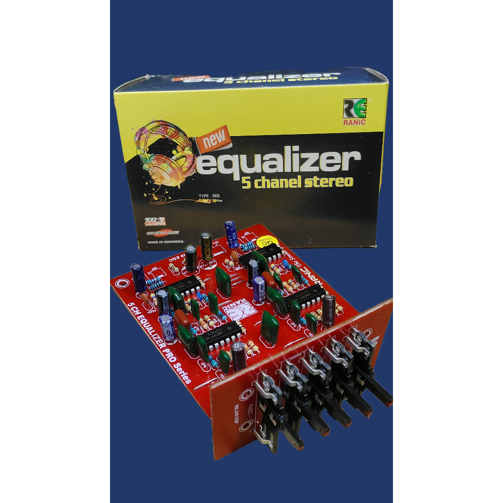 KIT RANIC EQUALIZER 5 CHANEL STEREO (NEW)