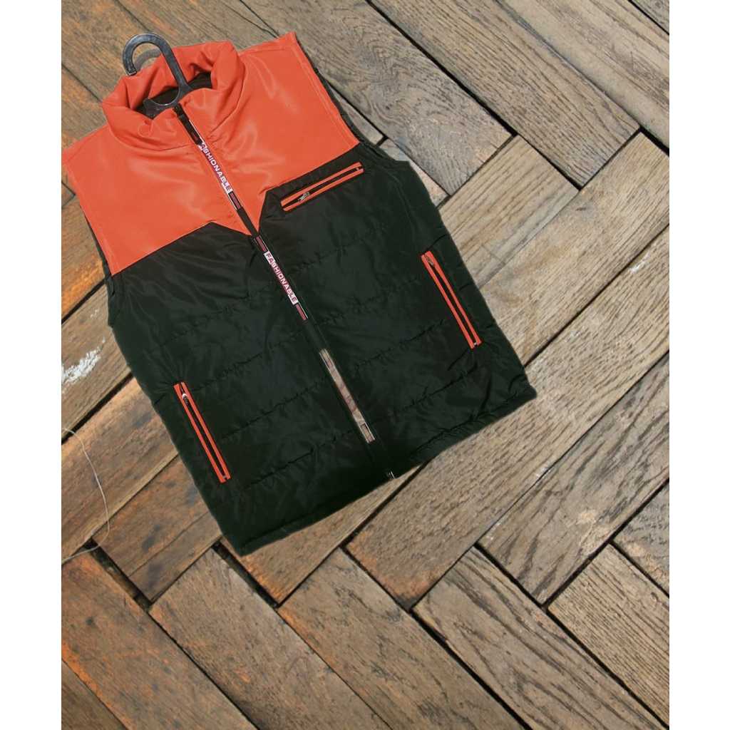 Rompi Vest Pria Wanita Parasut Black Size M L XL Big Size Jumbo 2XL 3XL 4XL 5XL