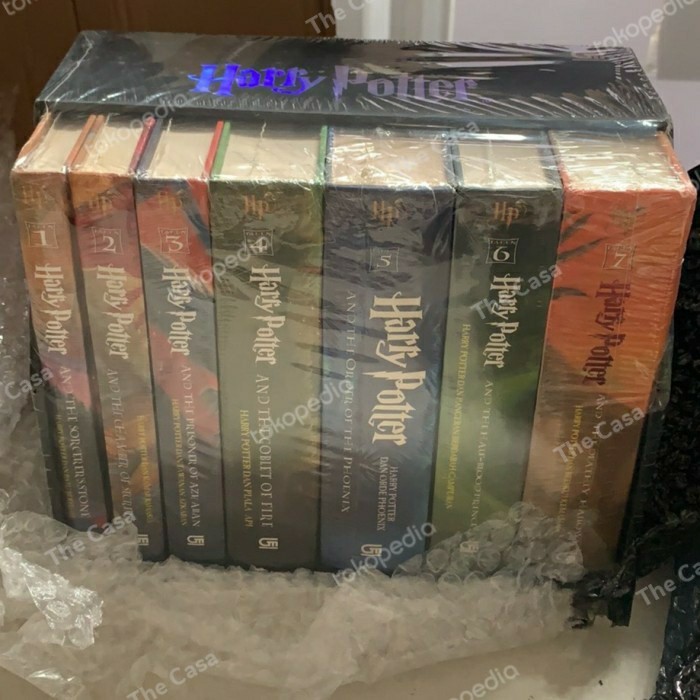 HARRY POTTER BOXSET LANGKA 1-7 COVER PERTAMA HC B.INDONESIA