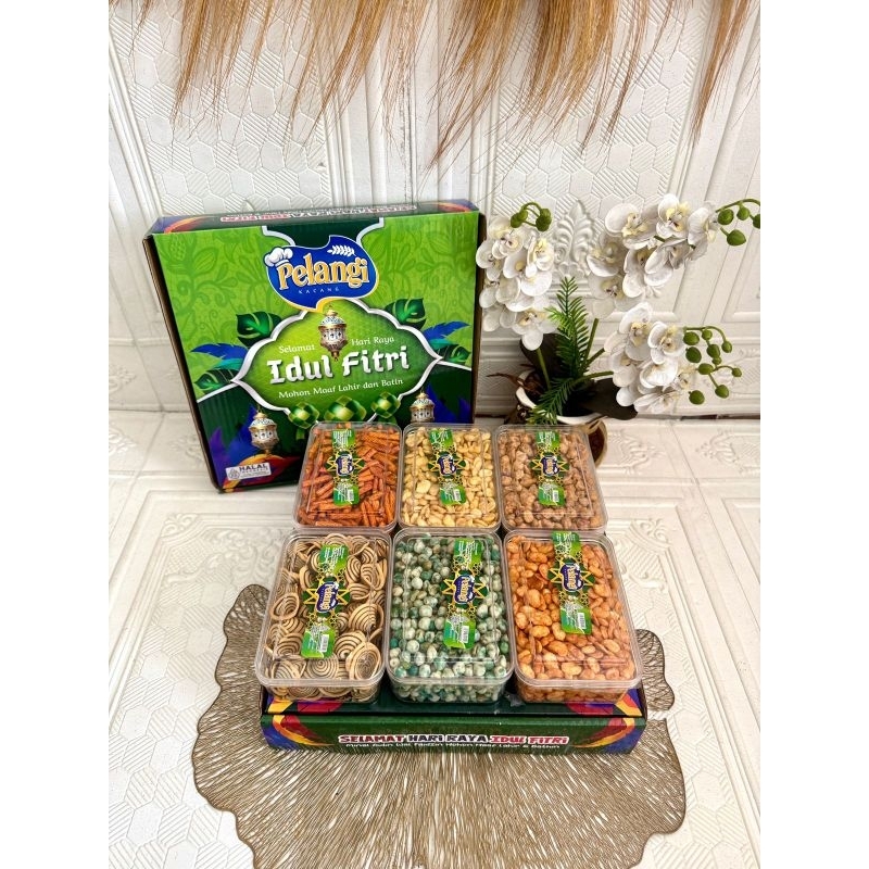 

paket kue pelangi kacang