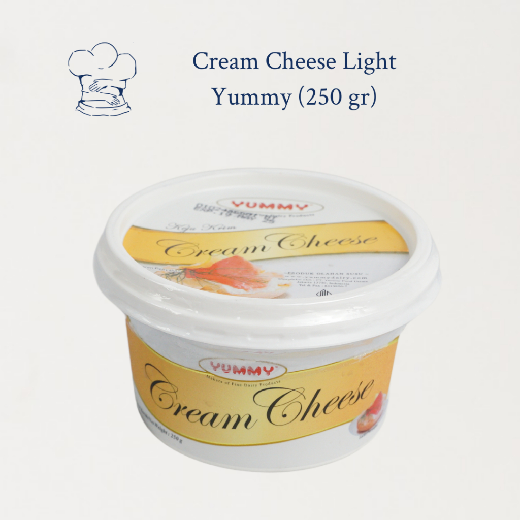 

Yummy Cream Cheese Neufchatel 250gr/ Yummy Cream Cheese Light 250gr/Yummy Cream Cheese Kering Nachtah