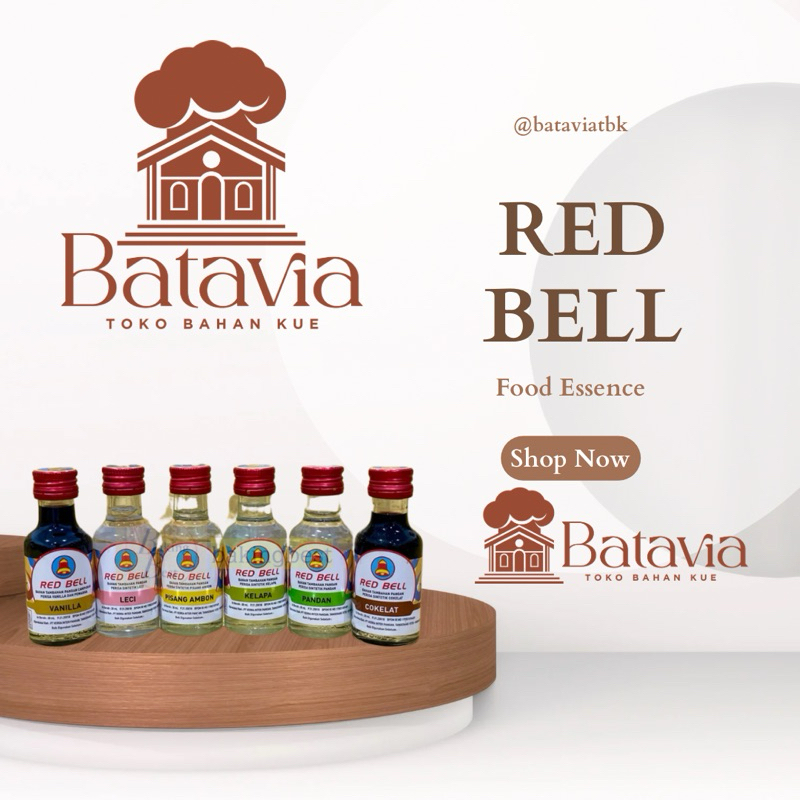 

RED BELL FOOD ESSENCE 30ML - REDBELL PEWARNA AROMA MAKANAN - PENGHARUM MAKANAN
