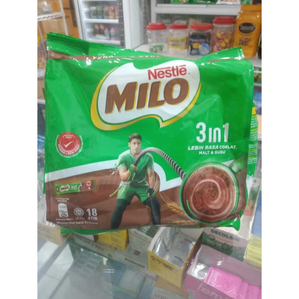 

Milo 3 in 1 Malaysia 18 Saset / Milo Saset / Milo Stick