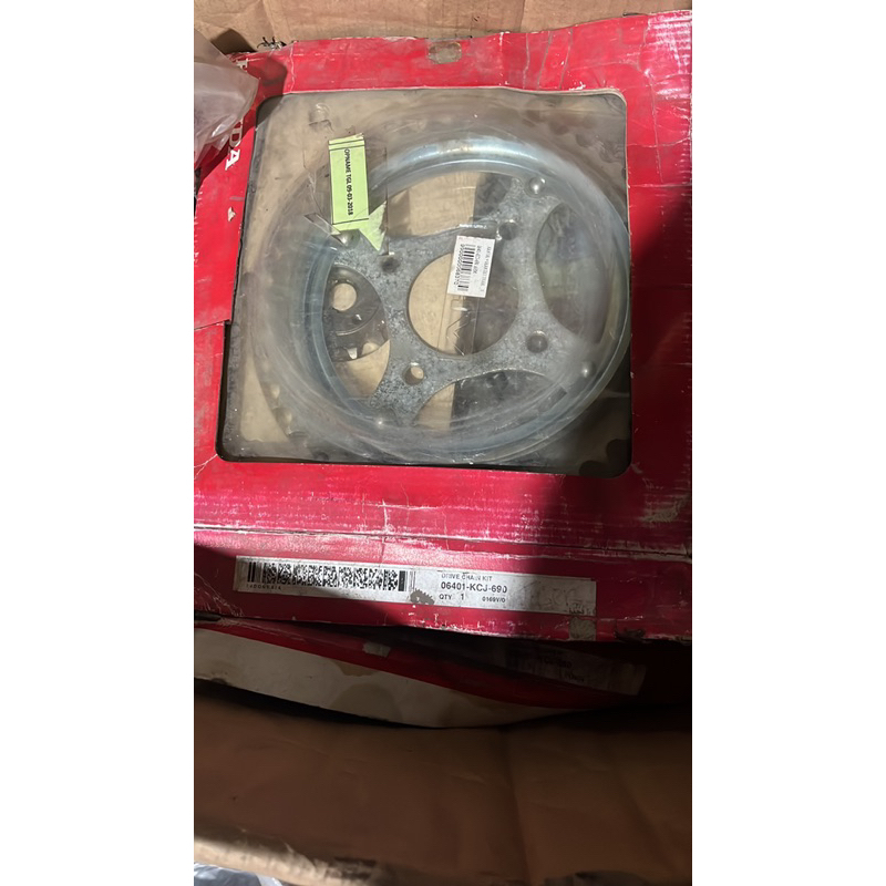 GIR GEAR RANTAI SET HONDA TIGER 2000 LAWAS LAMA ORIGINAL DID JAPAN 06401-KCJ-690