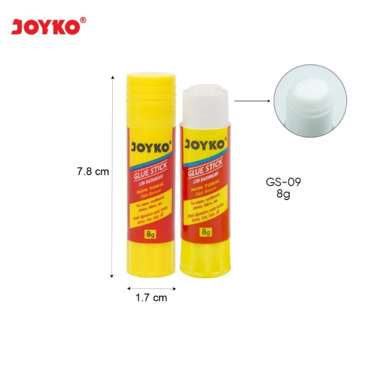 

Lem Stick Joyko Kecil 8g GS-09/Joyko Glue Stick Non Toxic 8g GS-09