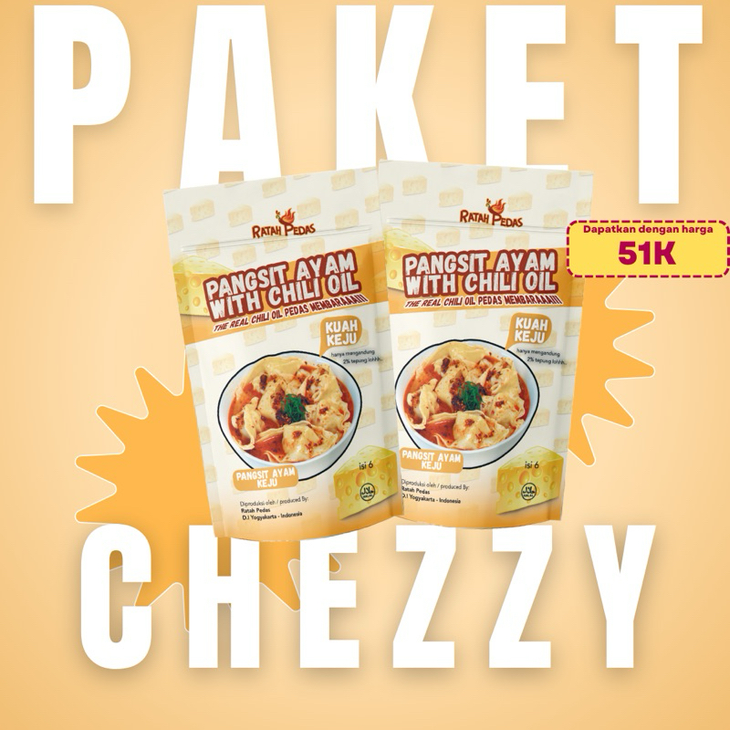 

PAKET CHEZZY (2pack Pangsit Ayam keju)