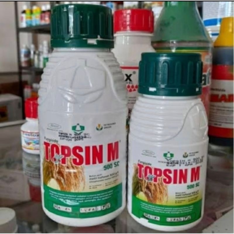 Fungisida Topsin 500 SC 500ml / fungisida bercak daun batang blast padi / fungisida cair / topsin 50