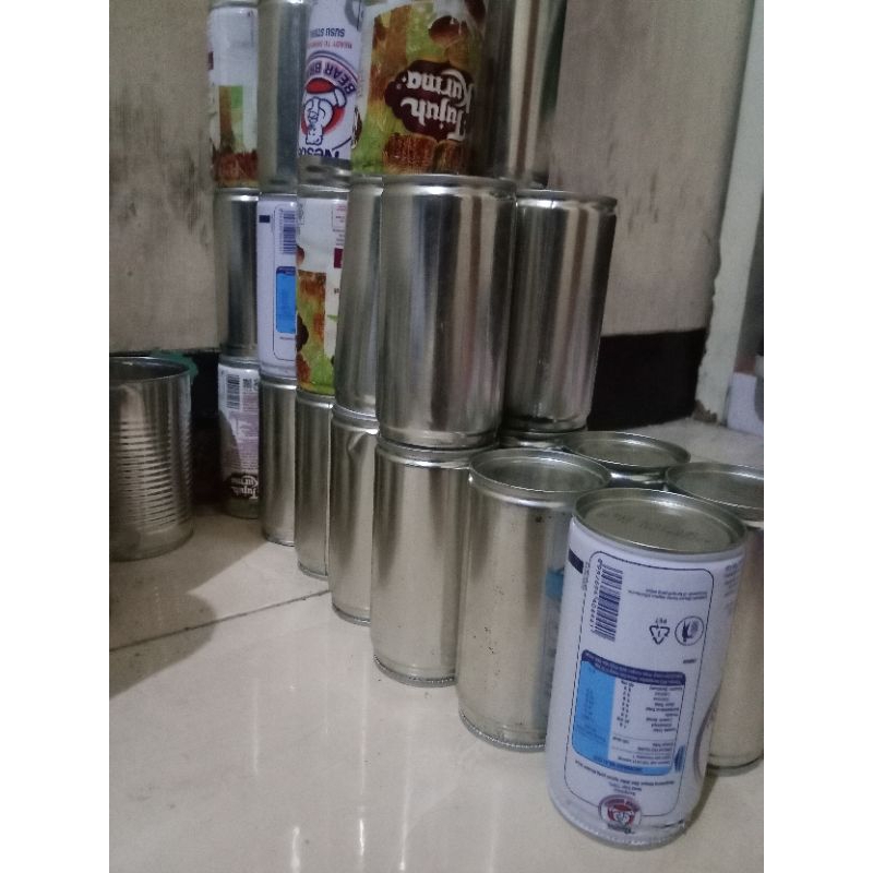 kaleng bekas 189ml x susu beruang [termurah] di Shopee