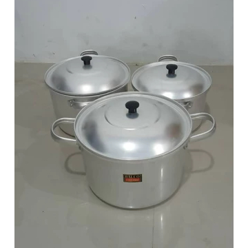 A-209 Halco Panci Set Aluminium Tinggi 22/24/26/28 32/34/36/40 Cm Panci Sayur / Panci Kuah / Panci M