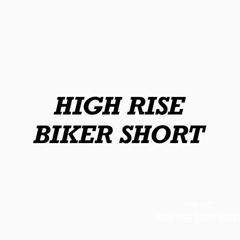 HIGH RISE BIKER SHORT