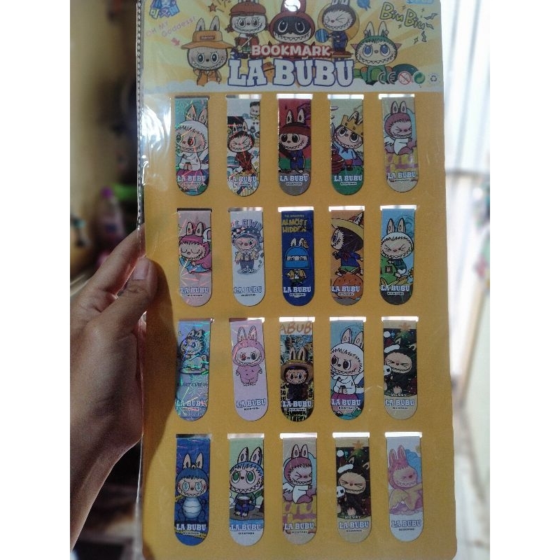 

20 pcs \ pembatas magnet \ pembatas buku \ pembatas karakter \ pembatas labubu