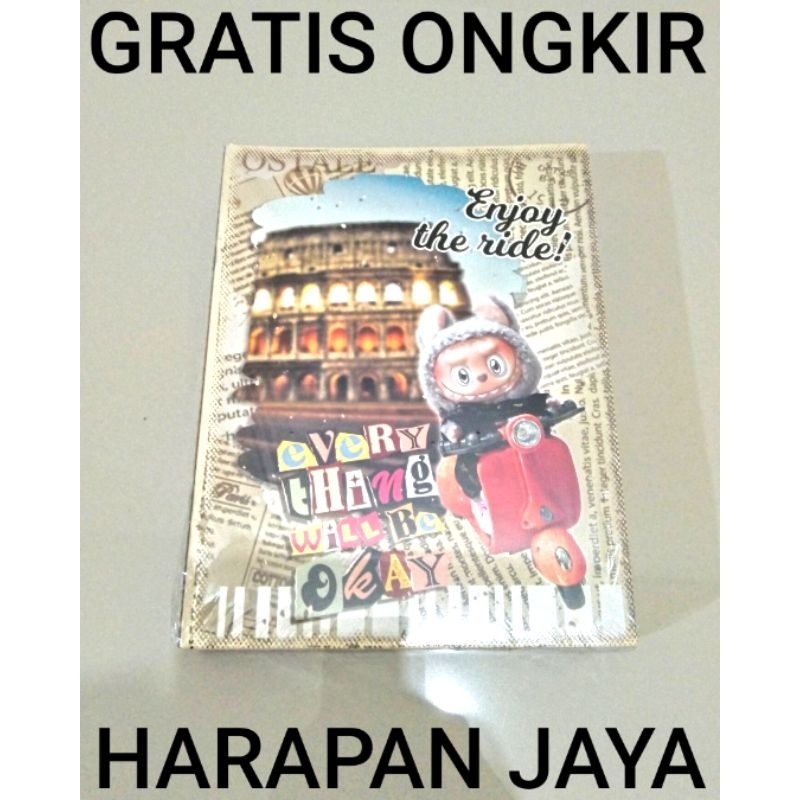 

KIKY Buku Tulis Warna Labubu 38 Lembar Per Pak ( ISI 10 BUKU )