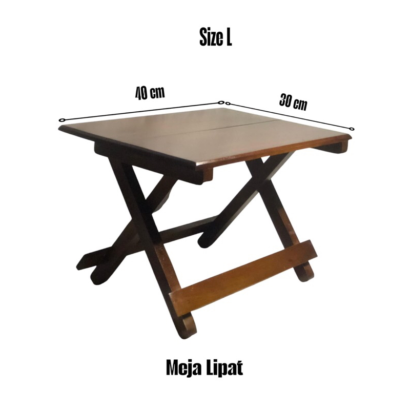 Meja Lipat Kayu Datar untuk Dudukan Al-Qur’an / Laptop | Meja Lipat Serbaguna | Meja Lipat Kayu Mura