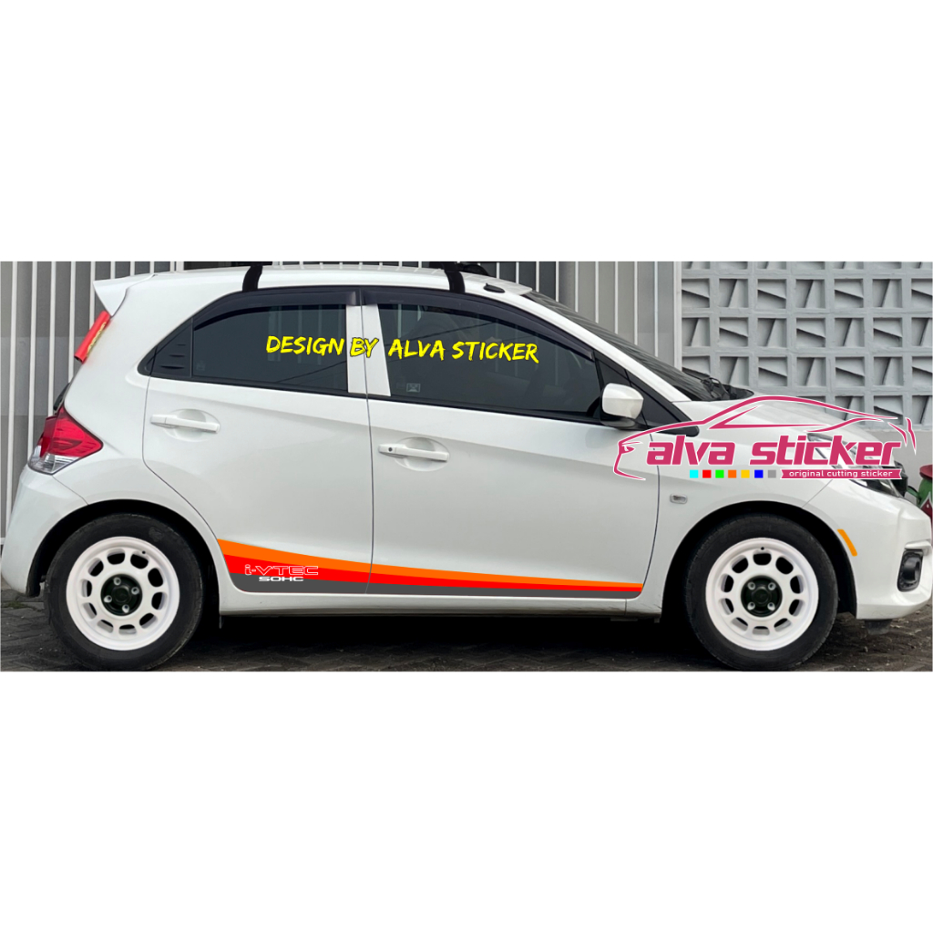 Sticker stiker brio sticker brio old list body mobil honda brio lama stiker kombinasi 3 warna sticke
