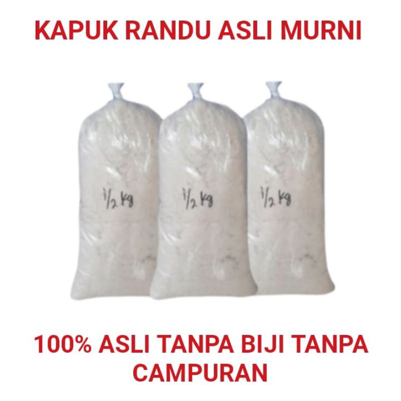 Kapuk randu asli super ( 500grm )