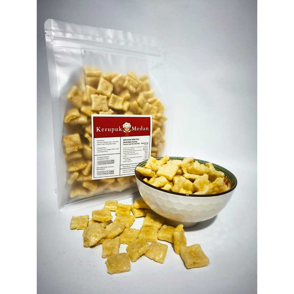 

ARAS-KERUPUK MEDAN-KRUPUK MEDAN-RENYAH-ENAK-WANGI-PACK-100GR