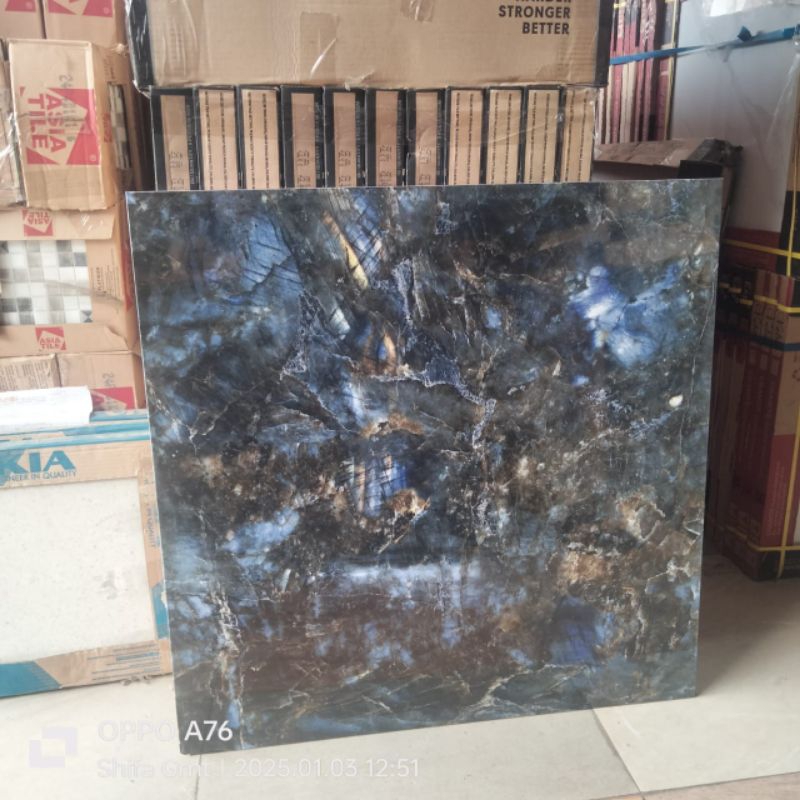 Granit 80x80 piedmonte blue platinum ab