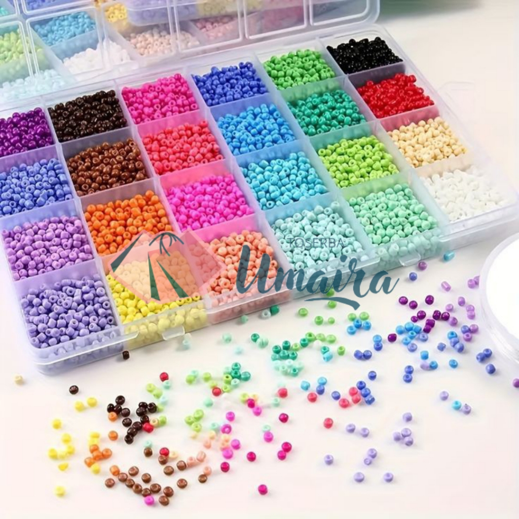 Manik Manik Pasir Set Box - 1 Box Manik Manik Pasir - Manik Manik Mote Payet Pasir Paket DIY