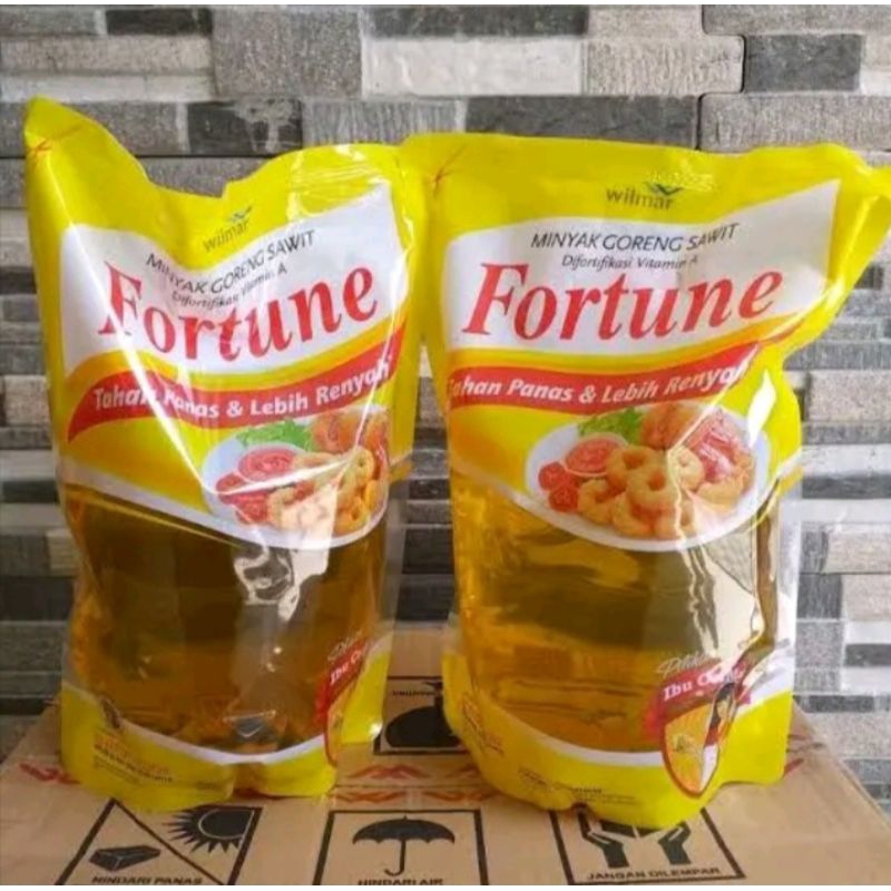 

Minyak Fortune Isi 1 karton 2 liter (6 Pouch)