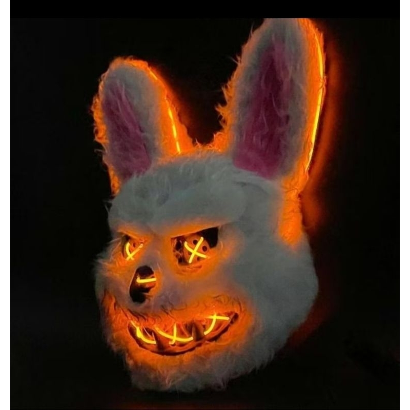 topeng labubu led topeng rabbit ada lampu nya topeng kelinci topeng beruang