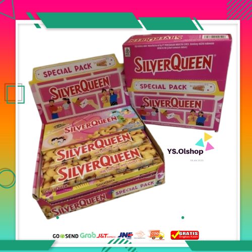 

NEW EDITION 2025 | 1 BOX SILVERQUEEN 55 GR isi 2 Pcs x 10 Pack FYP SPECIAL CASHEW ALMOND MURAH