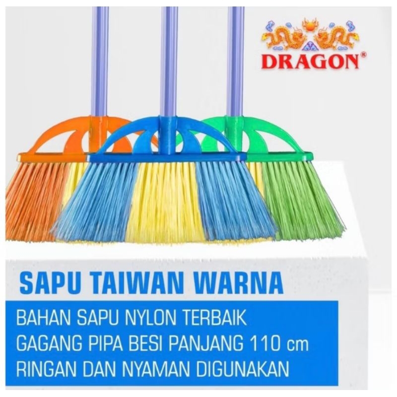 Sapu plastik Dragon Taiwan/ Sapu Taiwan Dragon Plastik/ Sapu lantai Plastik Dragon