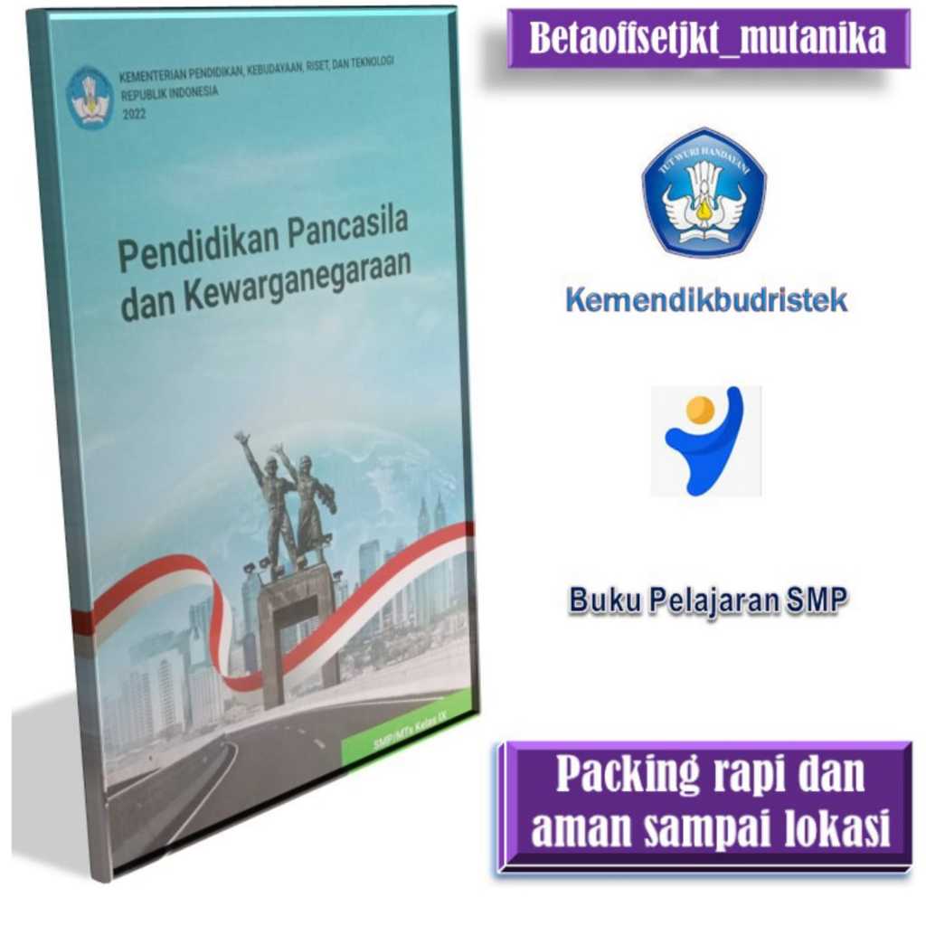 Buku paket smp ppkn kelas 9 pendidikan pancasila dan kewarganegaraan kurikulum merdeka