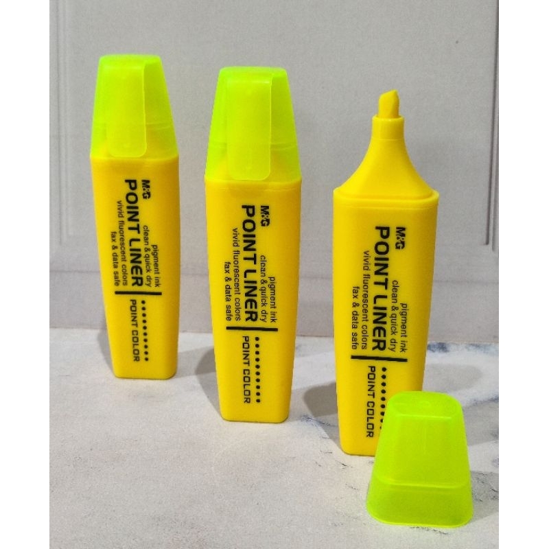 

Highlighter Warna Kuning Neon M&G AHM21572 Point Liner