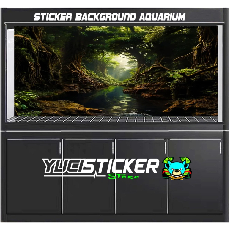 STICKER BACKGROUND AQUARIUM/ STICKER ALAS BACKGROUND AQUARIUM