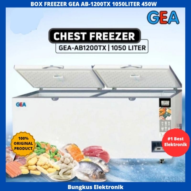 BOX FREEZER GEA AB-1200XT 1050LITER 450W CHEST FREEZER GEA AB-1200