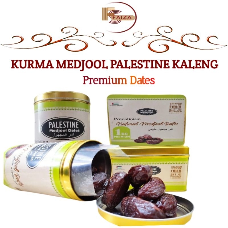 

Kurma Medjool Palestine Premium Best Quality Kemasan Kaleng