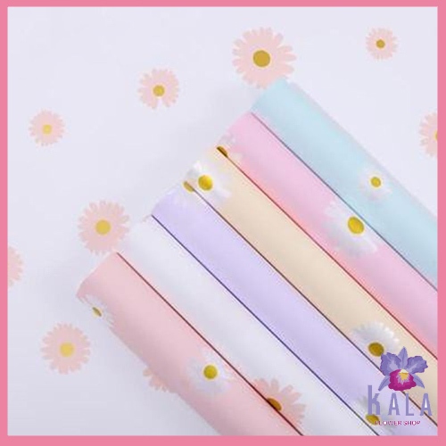 

Flower wrapping Cellophane Little daisy Flower Bicolor paper KB6111