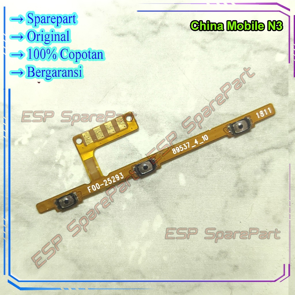 Flexible Power China Mobile N3 / Fleksibel Tombol On Off Dan Volume Copotan