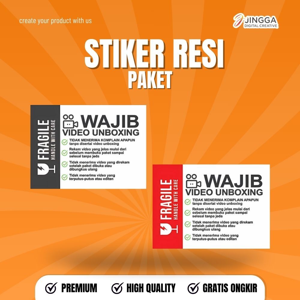 

[1 PACK ISI 25 PCS] Stiker Unboxing Paket | Stiker Paket Unboxing | Stiker Video Paket | Stiker Paket