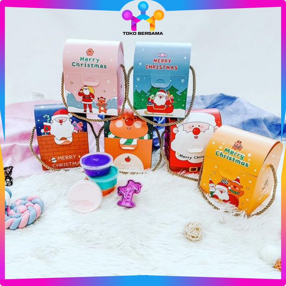 

Kotak Hampers Natal / Box Cookies Xmas Kado Natal / Kotak Kue Kering Goodie Bag Box Hampers Christmas Toko Bersama C1161