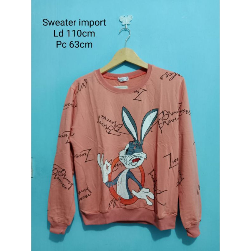 sweater import wanita/atasan import/kaos panjang import/import murah/sweater remaja dewasa