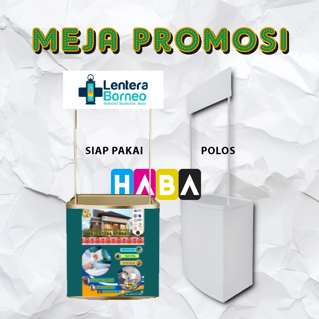 Event Desk Booth Portable Meja Jualan Meja Promosi Meja Pameran Event Desk