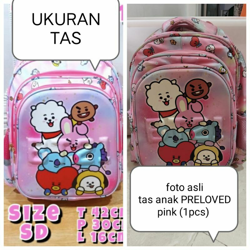 Tas anak perempuan PRELOVED / Tas sekolah anak / tas preloved