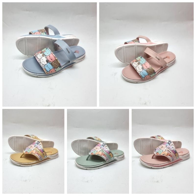 Donatello - sandal anak perempuan lucu dari donatello / sandal anak slop / sandal anak jepit