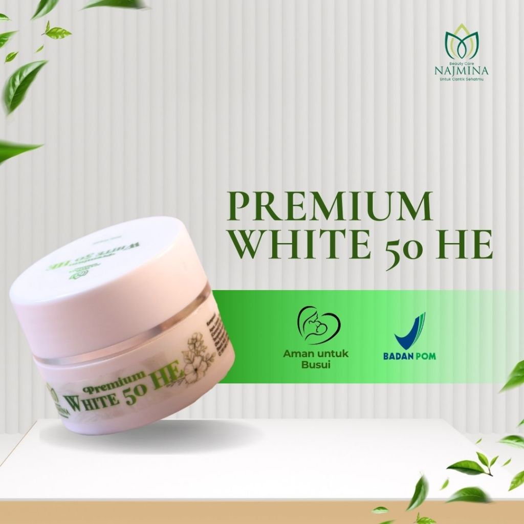 Pagi Premium White 50 HE | Krim Pagi, Sunscreen Wajah Najmina Beautycare BPOM