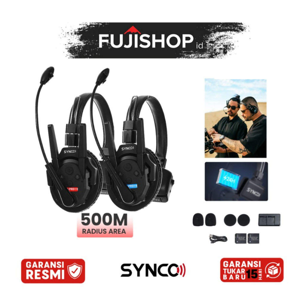 Synco Xtalk XPro 1 XPro 2 XPro 5 Wireless Intercom Headset Garansi Resmi