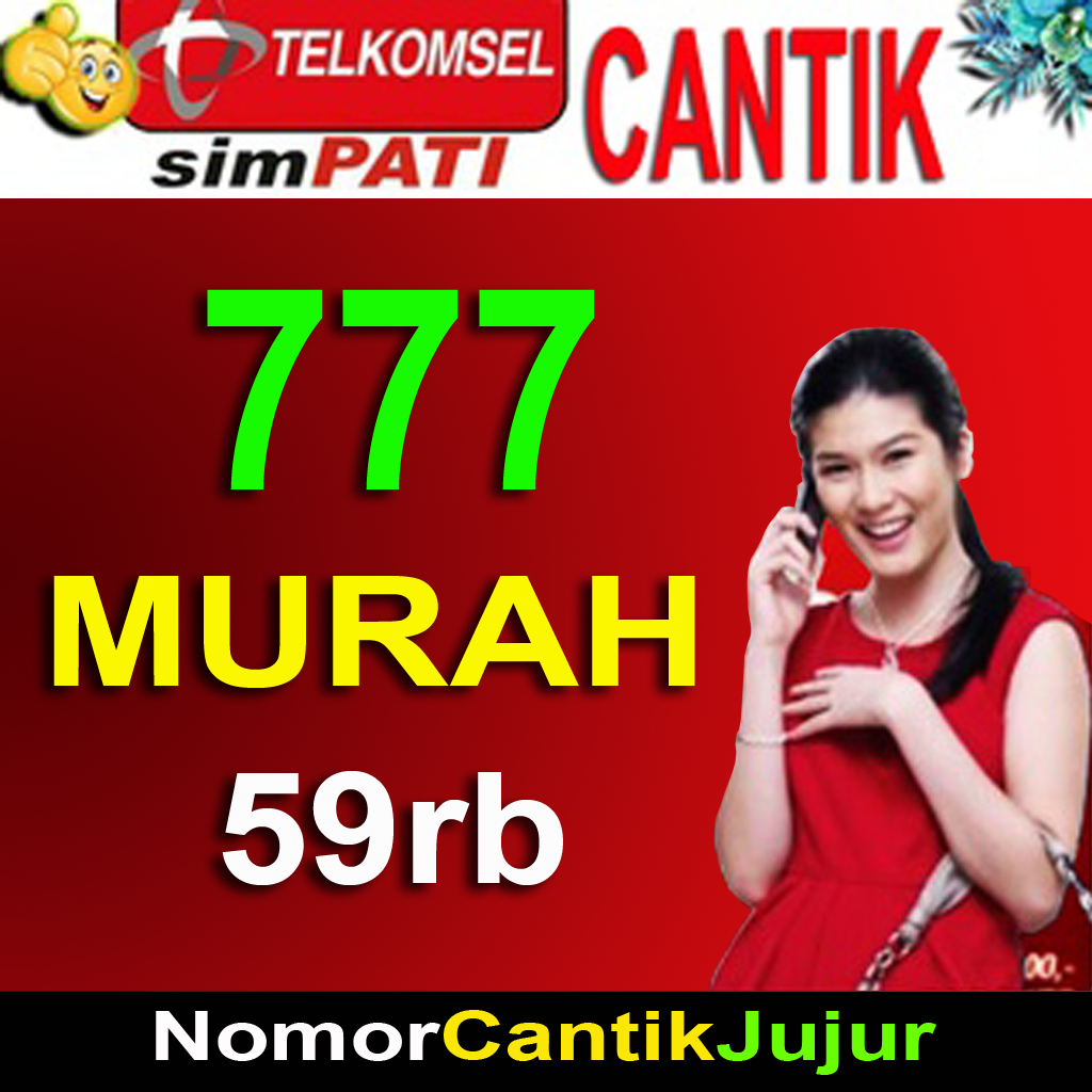 NOMOR CANTIK SIMPATI TRIPLE 7 ALIAS 777 NOMER KARTU PERDANA TELKOMSEL PRABAYAR